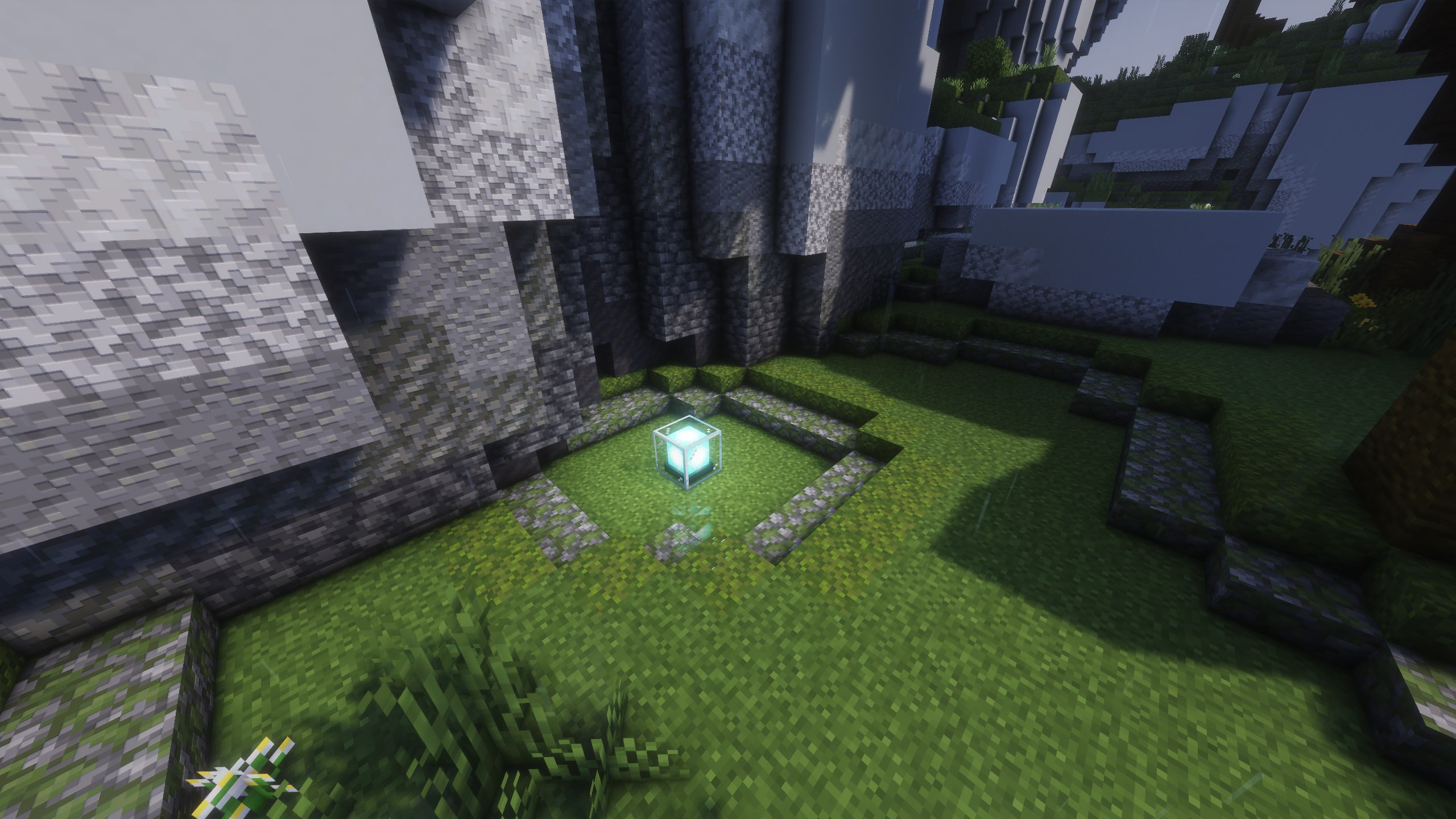 Overworld Beacon location at coordinates 1248 165 1644