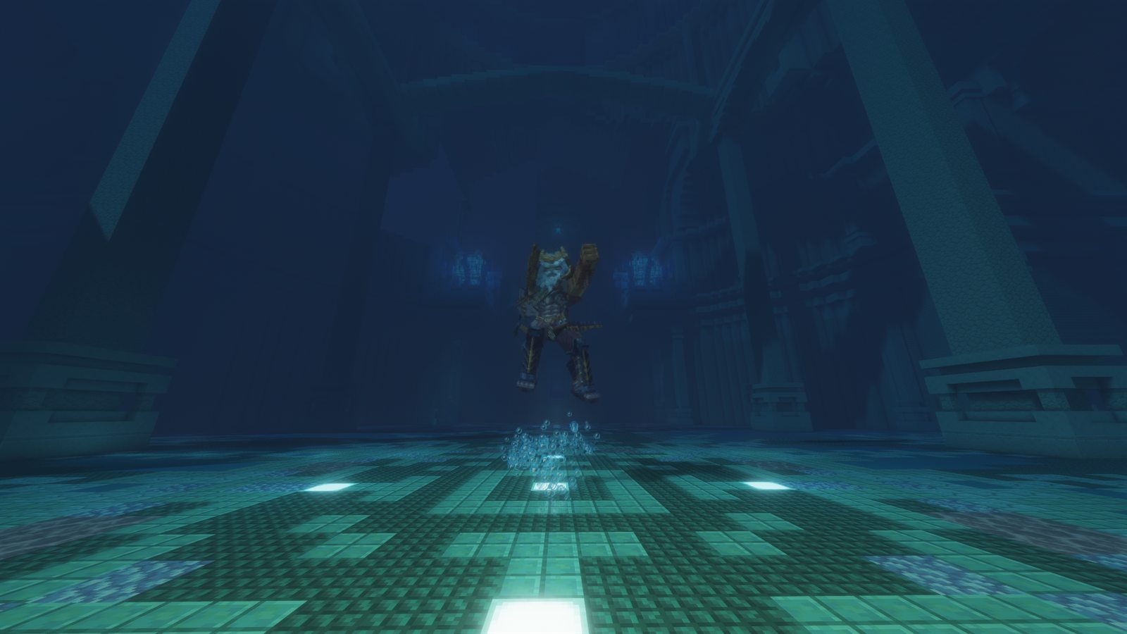 Neptune underwater in the Ocean arena