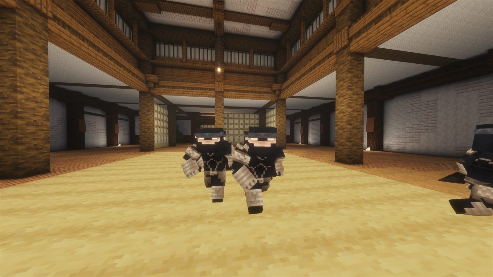 Ninjas inside the Sakura arena