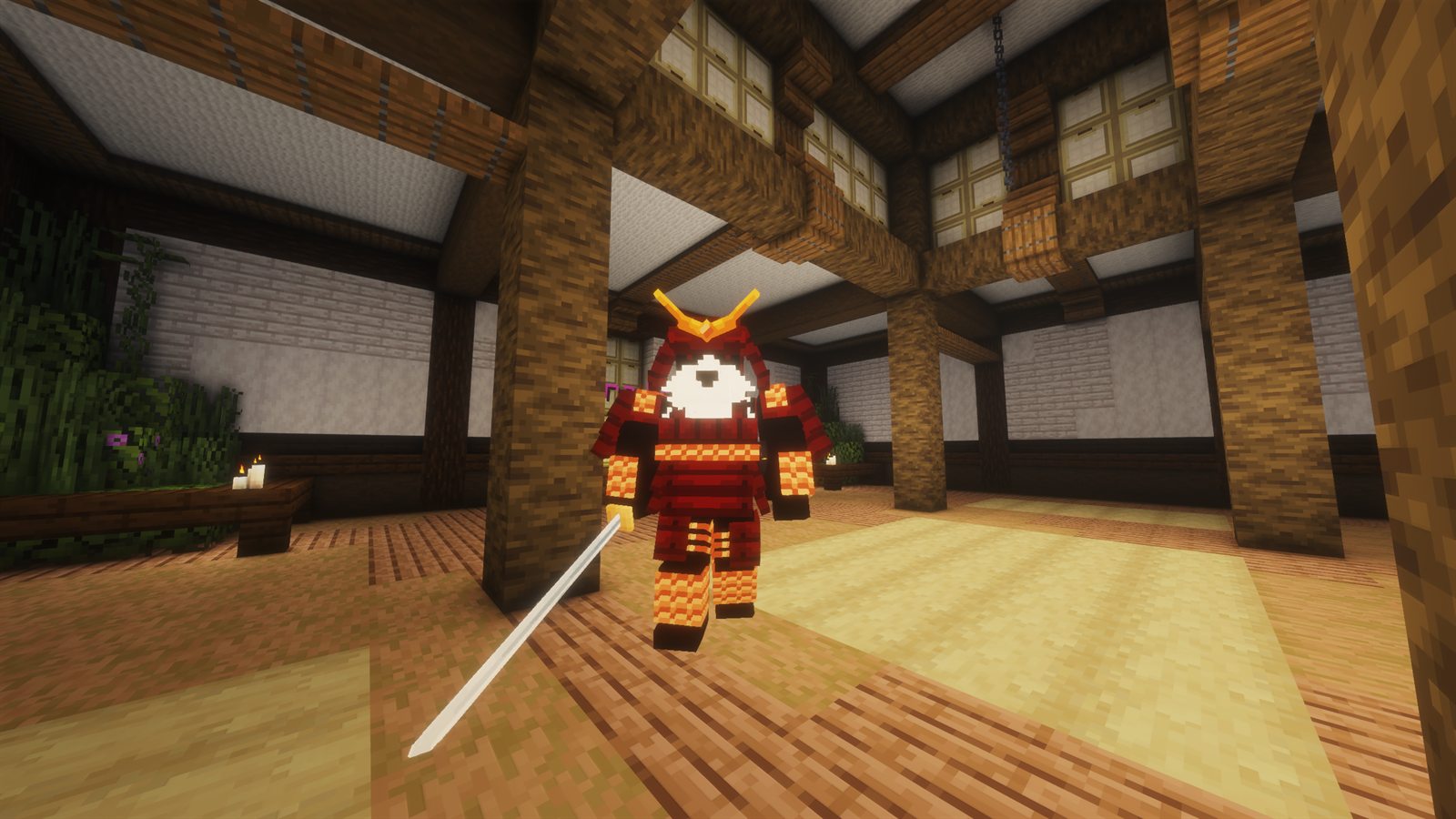 Samurai Panda in Sakura