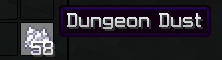 Dungeon Dust item tooltip