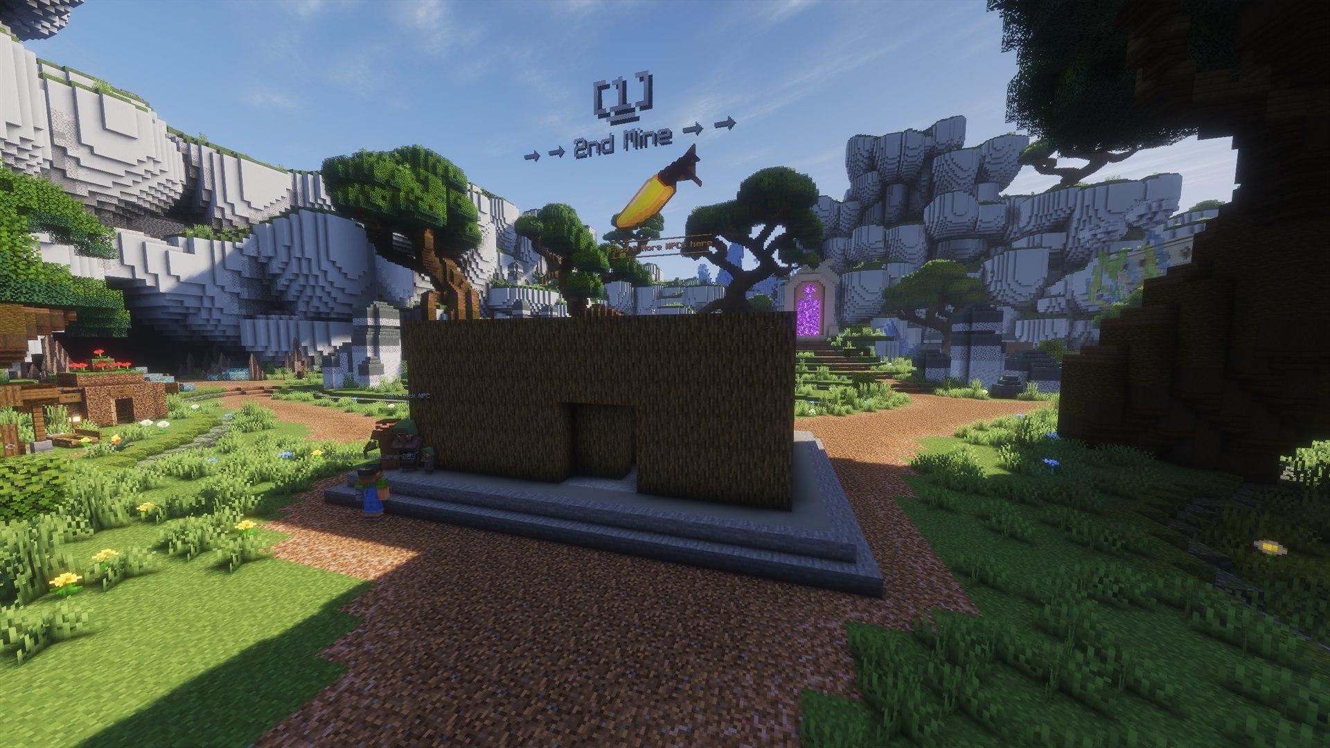 The first wood mine directly in front of the RageMines starting area
