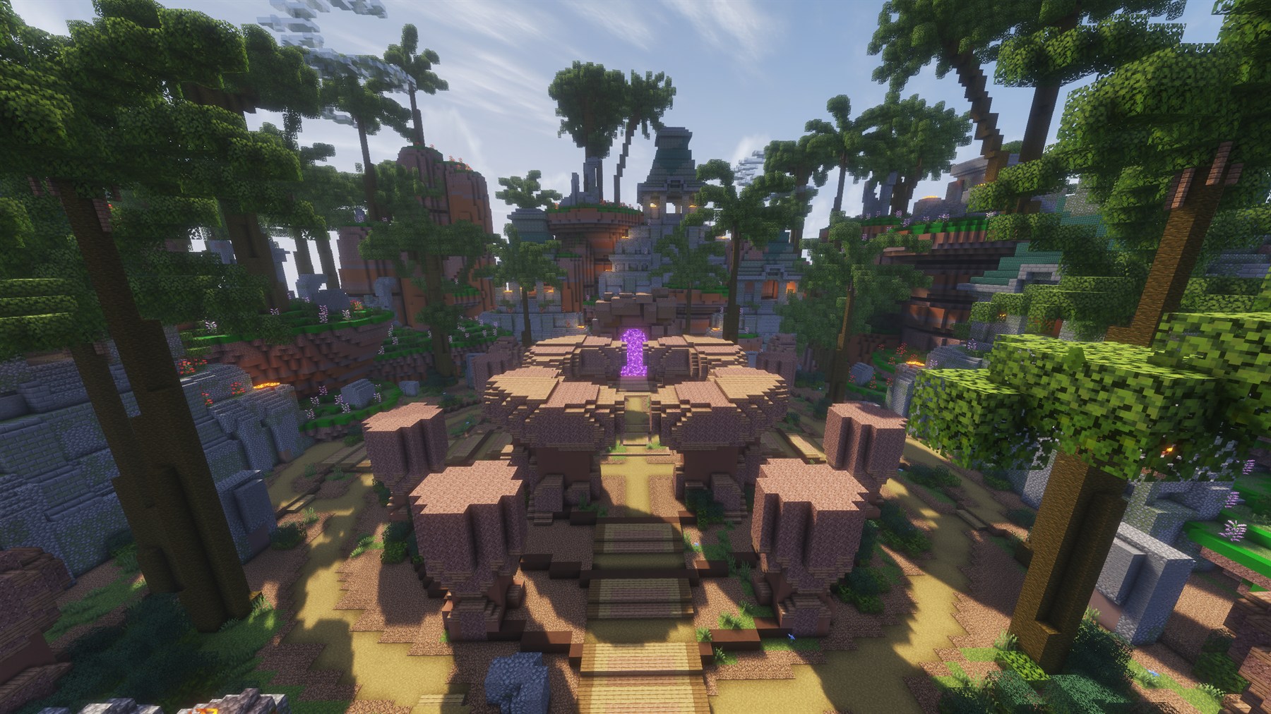 Wide view of the Reinforced Golem boss arena in Overworld.